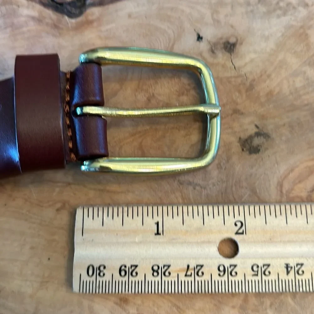 Mens Lands End Leather Belt - Size 48
